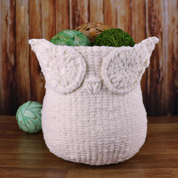 Owl Knit Basket