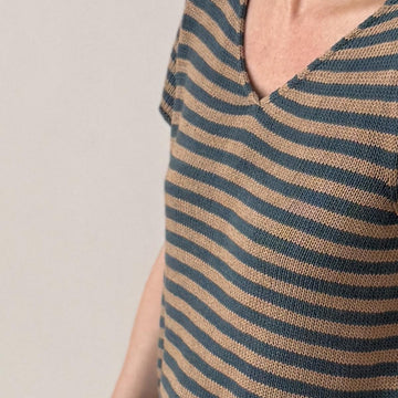 Stripy Linen Tee