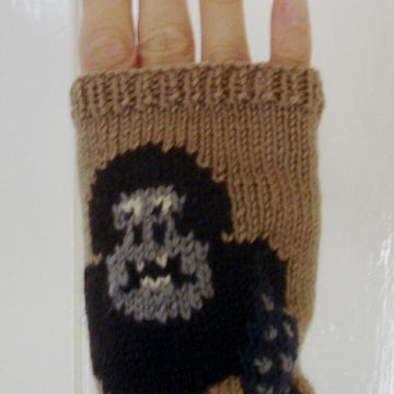 King Kong gorilla/monkey/ape fingerless mitts/gloves/wristlets