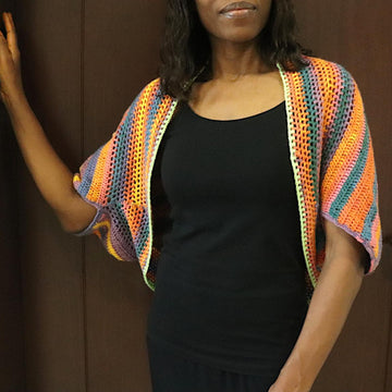 Fall Leaves Crochet Shrug