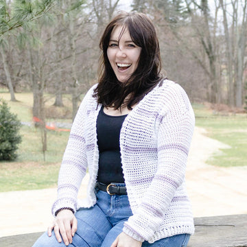 Stripe into Spring Cardigan