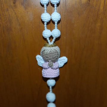 Rosary with angel_wall decor