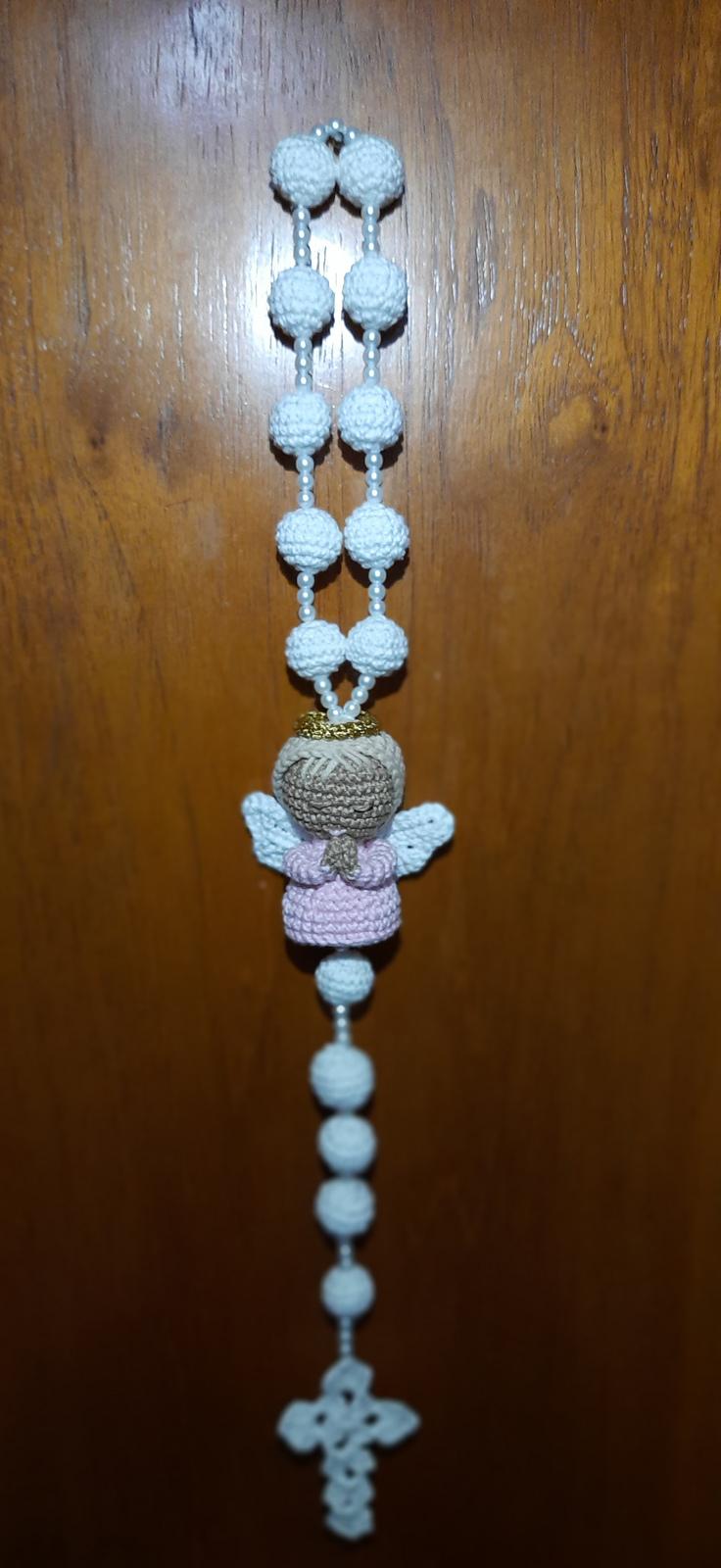 Rosary with angel_wall decor