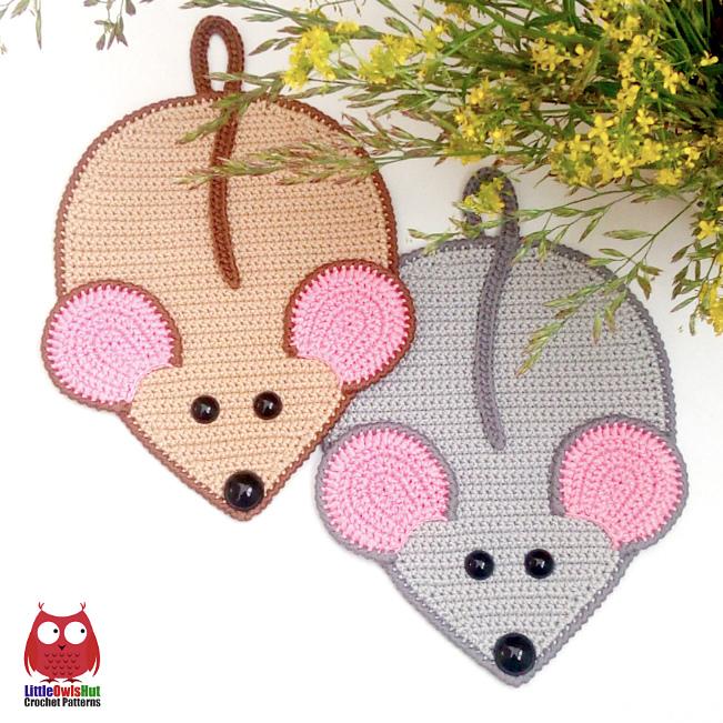 241 Rat Mice decor or potholder