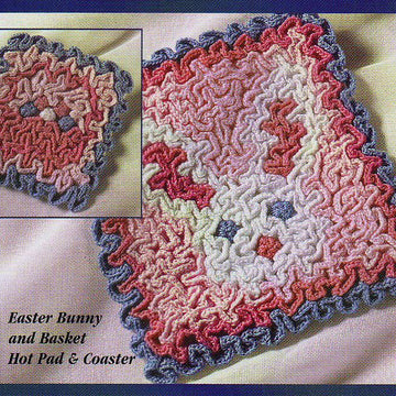 Wiggly Easter Hot Pad and Coaster