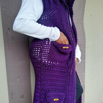 Tyrian Hooded Cargo Vest