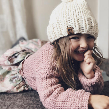 Winter Pompom Hat Chunky Toque Beanie