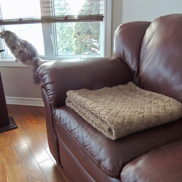 Diagonal Weave Throw Blanket