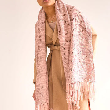 Basilia Scarf & Shawl in Berroco Lucca - Downloadable PDF