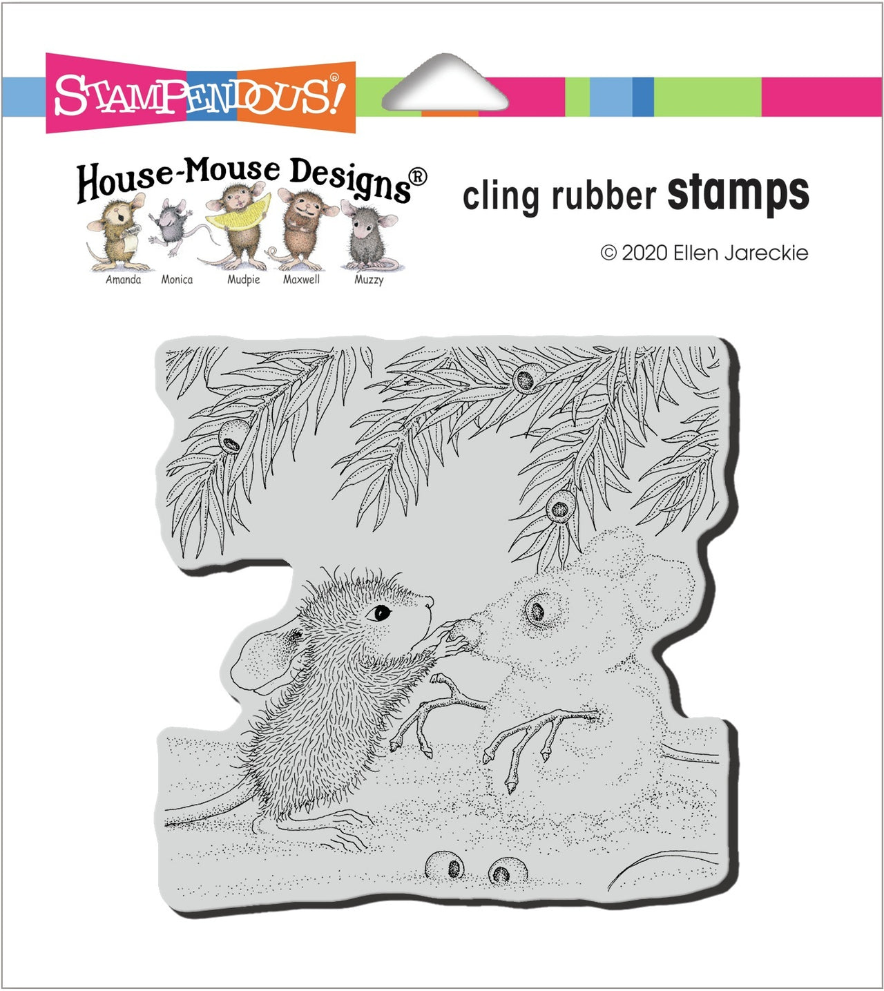 Stampendous House Mouse Cling Stamp - Snowmouse