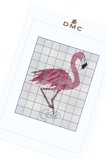 Flamingo in DMC - PAT0778 -  Downloadable PDF