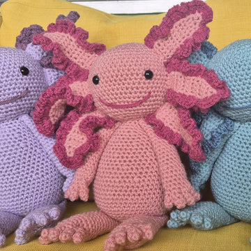 Axolotl Salamander Crochet Amigurumi Plush Doll