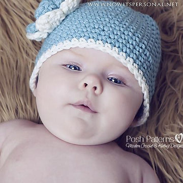Easy Flower Beanie Crochet Hat Pattern PDF 202