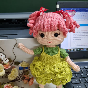 Crochet doll pattern, Amigurumi doll, Wendy doll