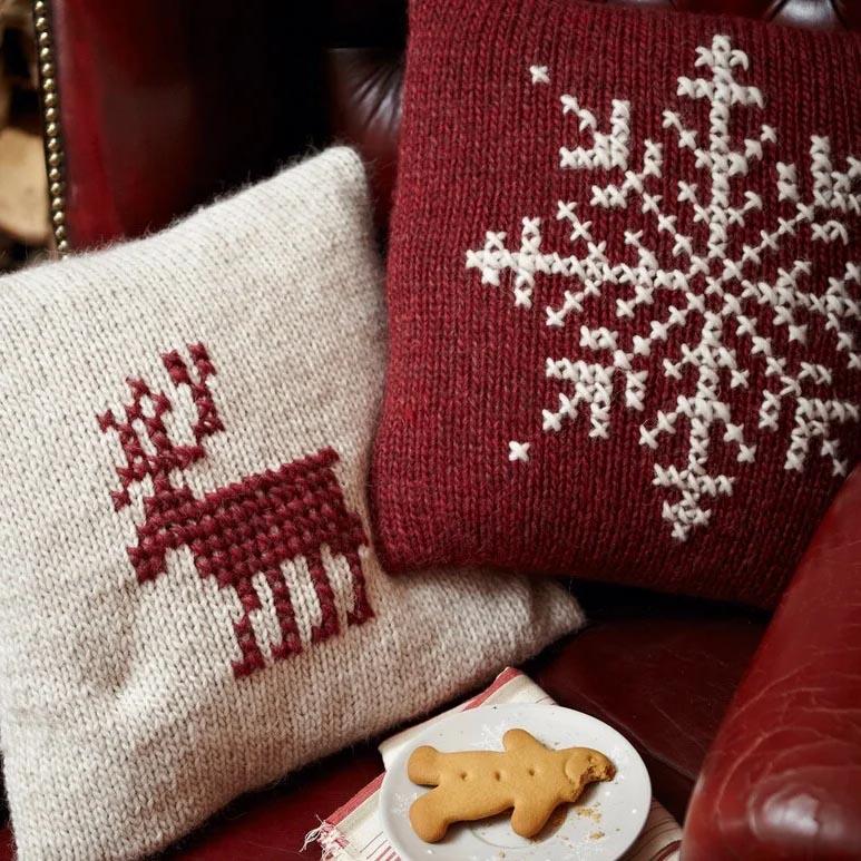 Christmas Cushion Knitting Patterns