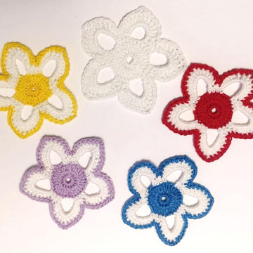Crochet flower star pattern