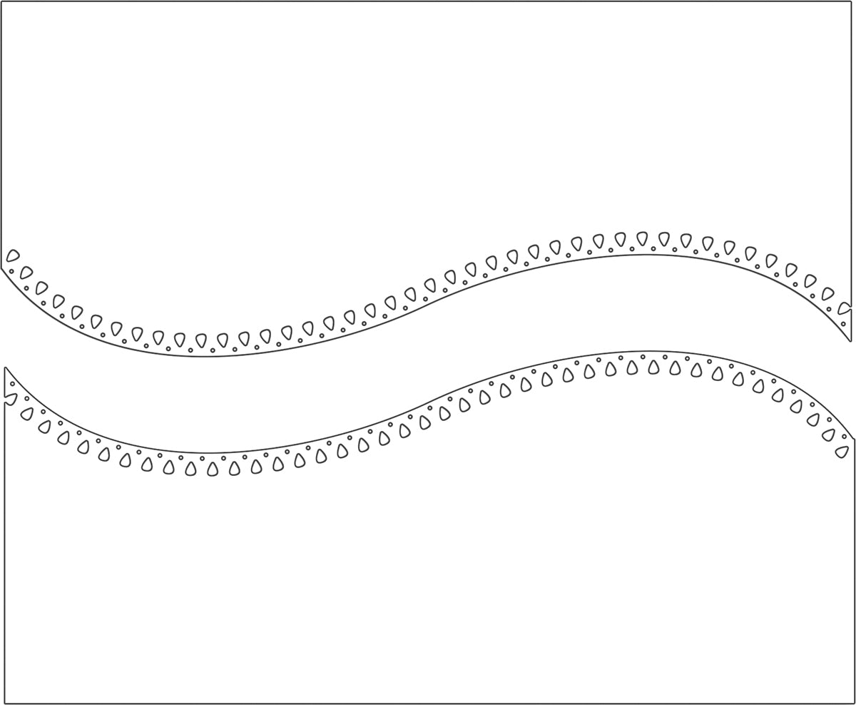 Penny Black Creative Dies - Curved Stitch