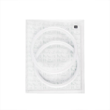 Rico Small Round Plastic Bag Handles - White