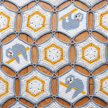 Sloth Afghan Blanket