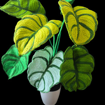 Crochet Dragon Scale Alocasia plant