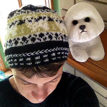 Bichon frise beanie