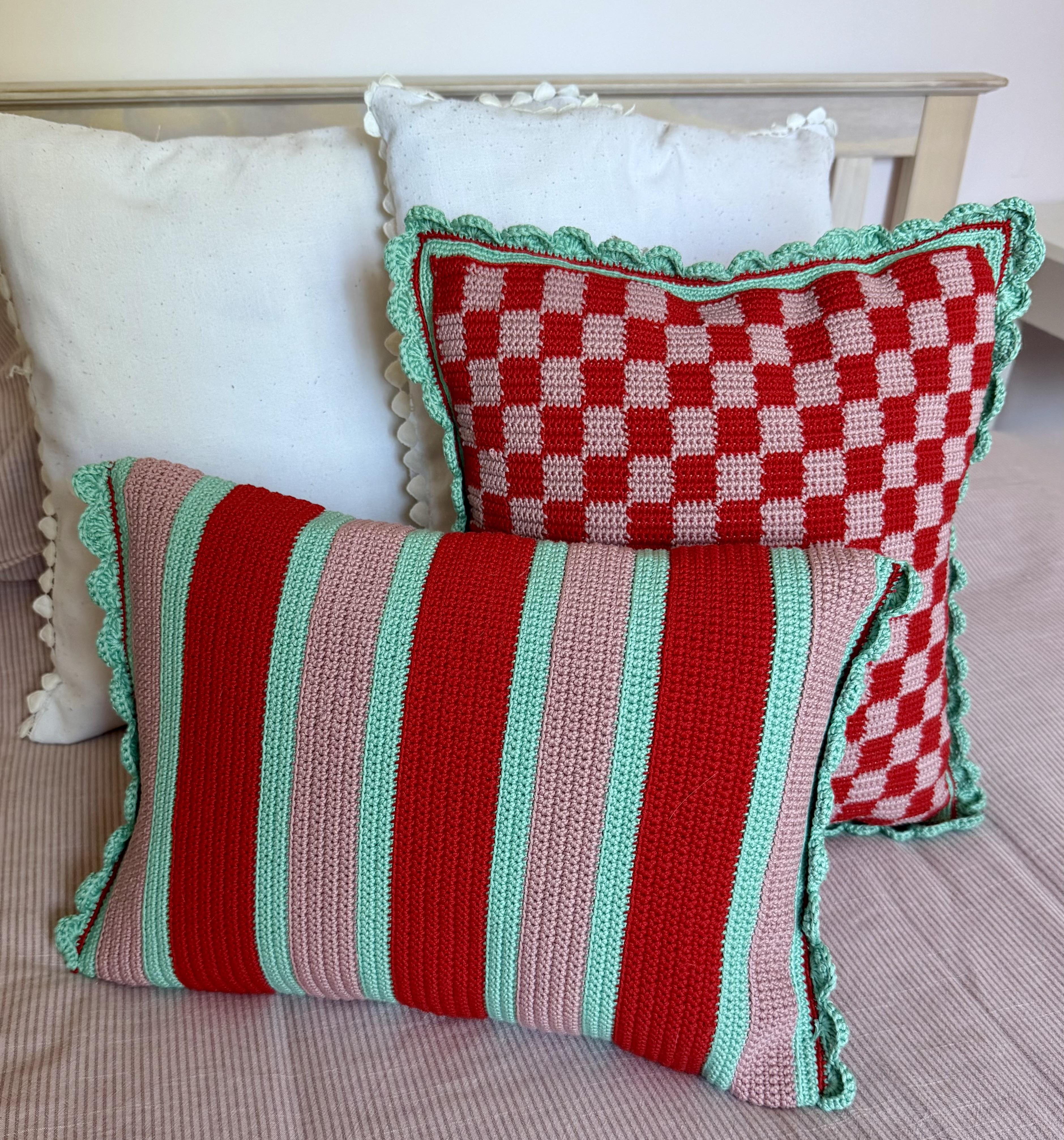 'More is More' Crochet cushions