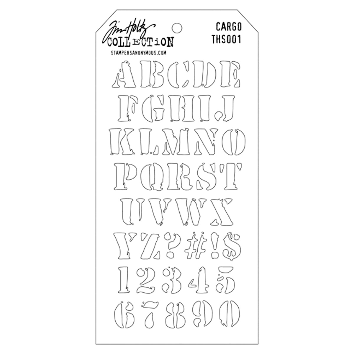 Stampers Anonymous Tim Holtz Layered Stencil 4.125"X8.5" - Cargo