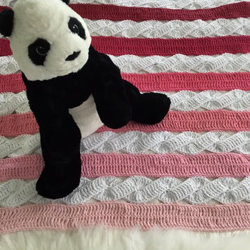 Chunky Cables Baby Blanket N 345