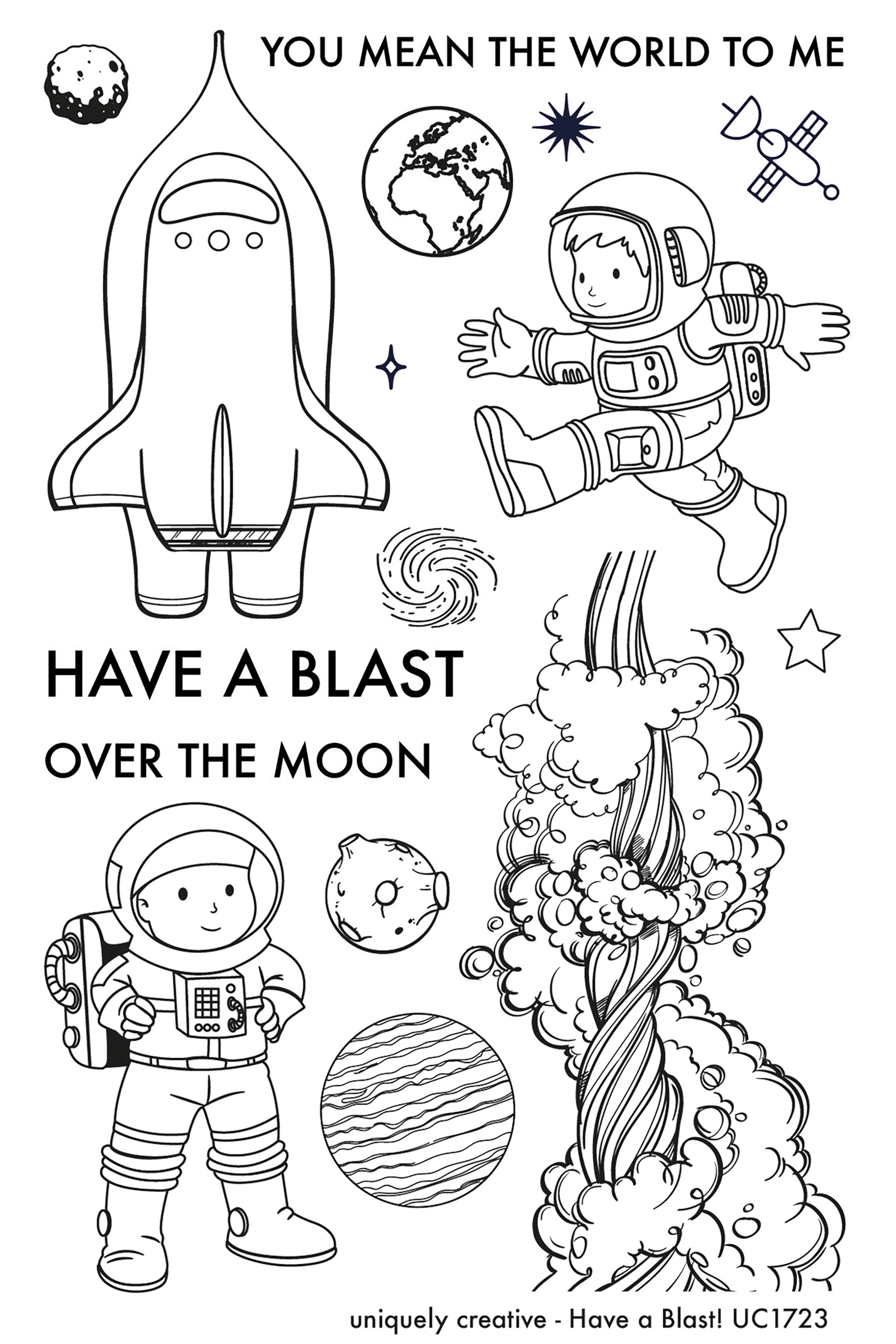 Uniquely Creative 4"X6" Clear Stamps 16/Pkg - Have A Blast