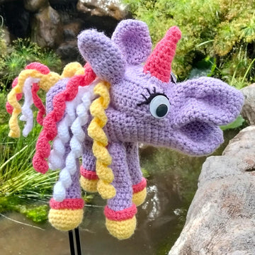 Unicorn Crochet Hand Puppet