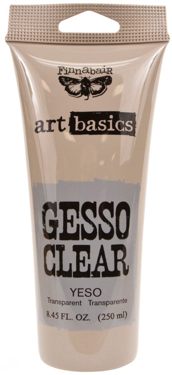Prima Marketing Finnabair Art Basics Gesso 8.5oz Tube - Clear