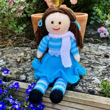 Pansy Rag Doll Knitting Pattern - Toy Knitting Pattern