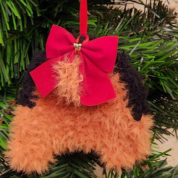 Yorkie Butt Ornament