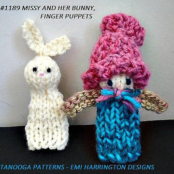 1189 - MISSY AND BUNNY finger puppets