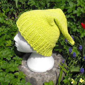 GARDEN GNOME SUPERFAST SLOUCH HAT KNITTING PATTERN - MADMONKEYKNITS