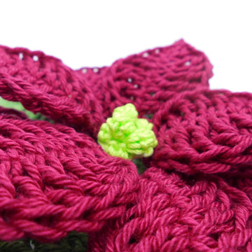 Crochet pattern decoration poinsettia in 2 versions - easy and decorative