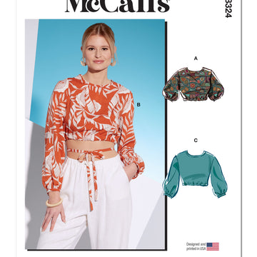 McCall's Misses' Tops M8324 - Sewing Pattern