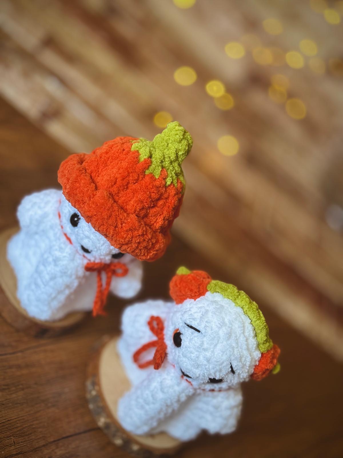 Halloween pumpkin ghost plush