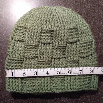 Basket Weave Ponytail Beanie