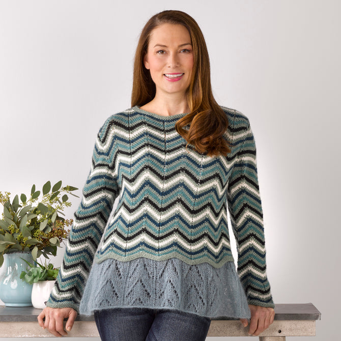 899 Chromite - Jumper Knitting Pattern for Women in Valley Yarns Colrain