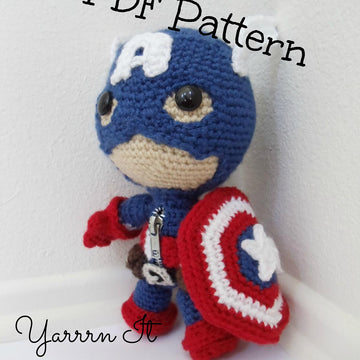 Captain America Sackboy Amigurumi
