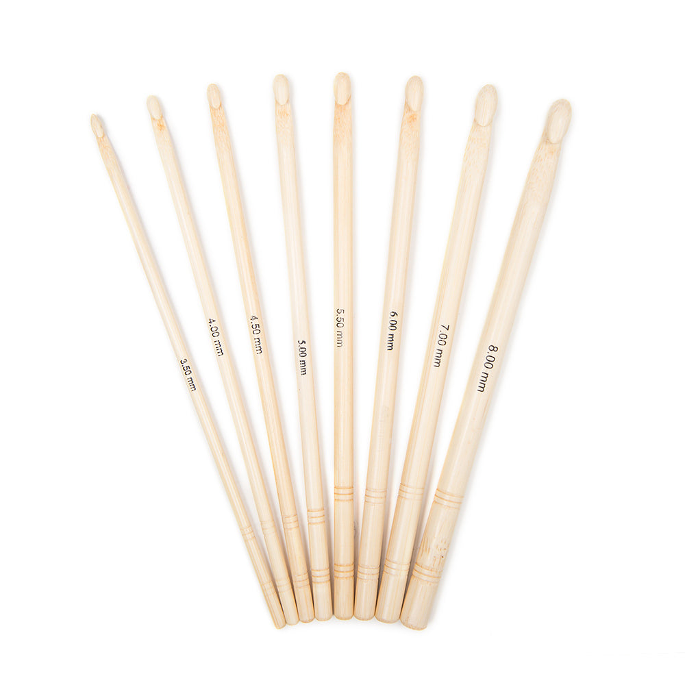 KnitPro Bamboo Crochet Hook (Set of 8)