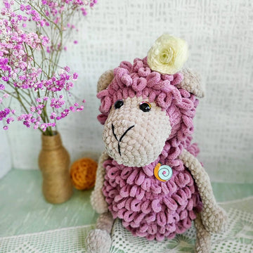 Crocheted lamb