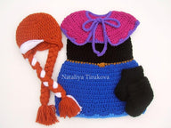 Anna Frozen Hat and Dress Outfit