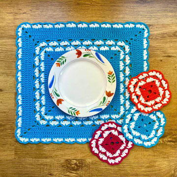 Placemat & coaster set by HueLaVive