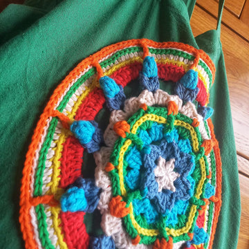 Crochet Mandala | Crochet Doily | Hexie Splash