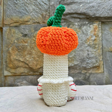 Cheeky ghost with a lift-off pumpkin hat