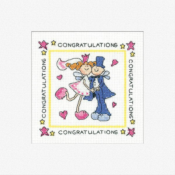 Heritage Fairy Wedding Cross Stitch Card Kit