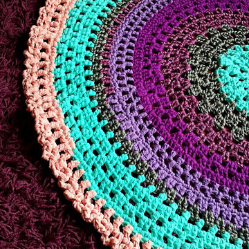 Round Mandala rug