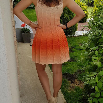 Crochet elegant dress for summer